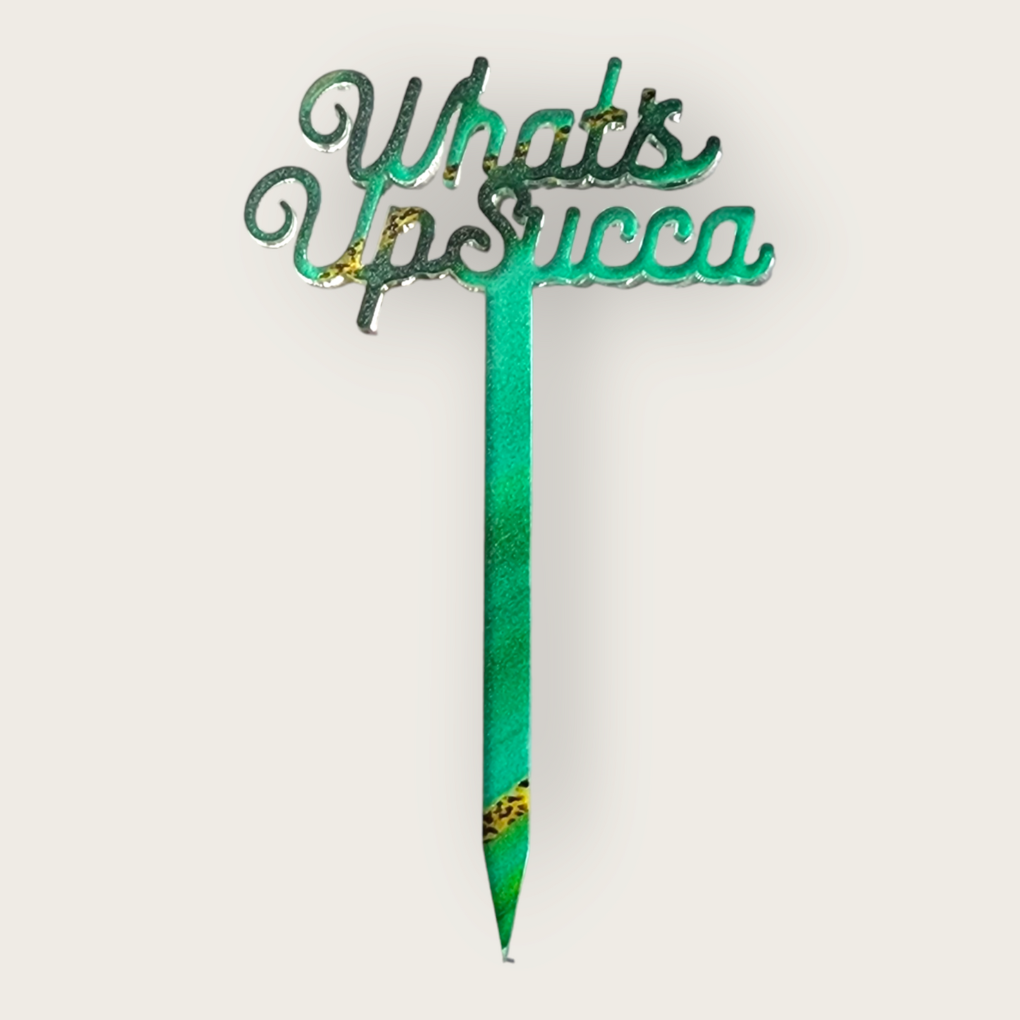 Hand lettering plant stakes