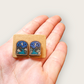 Mountain Scene Stud Earrings