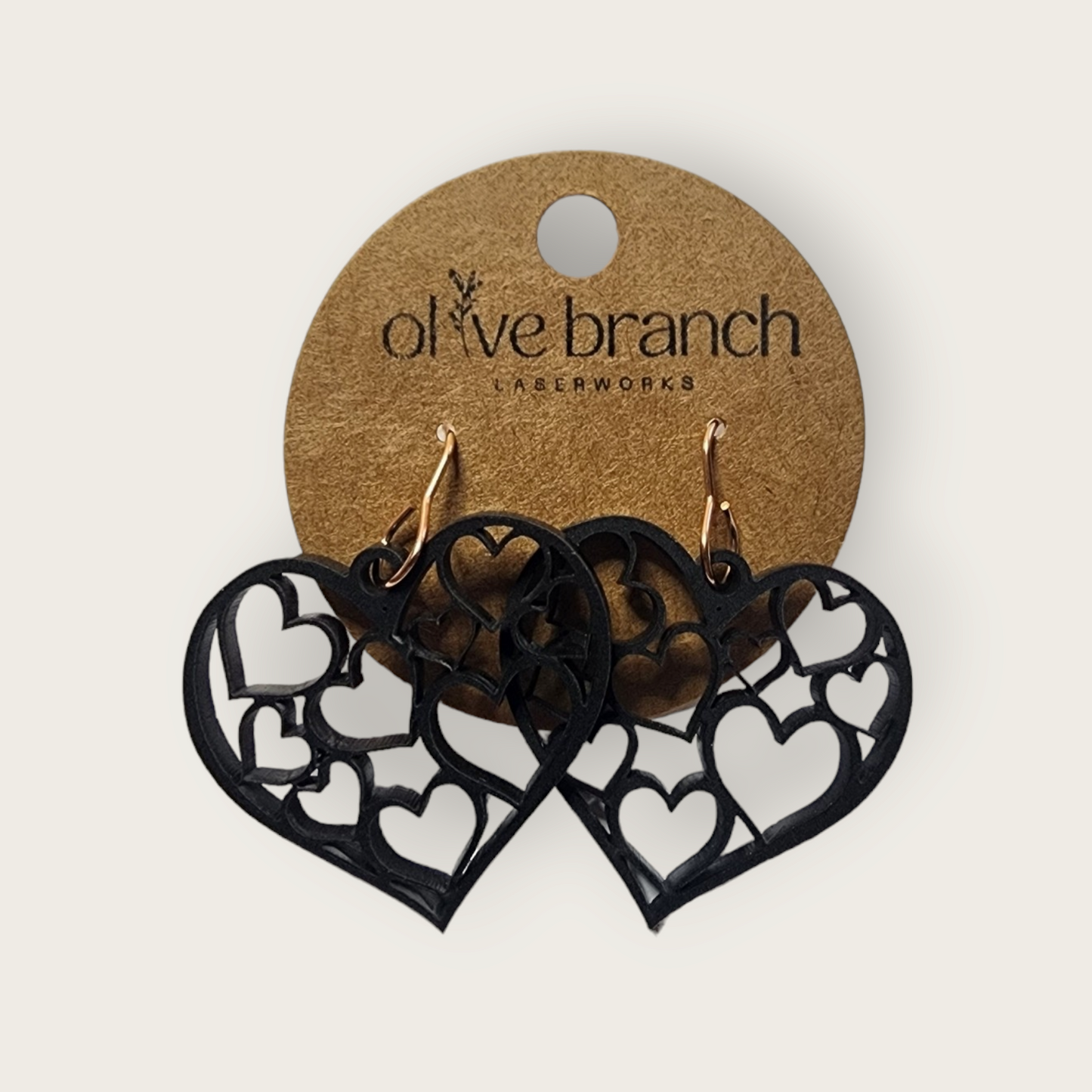 Laser cut hearts Earrings