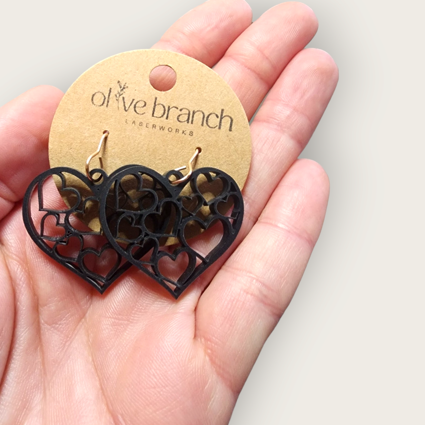 Laser cut hearts Earrings