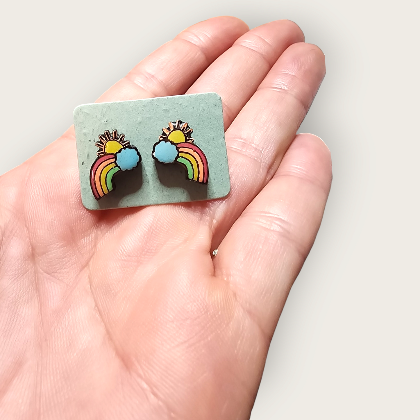 Rainbow Stud Earrings