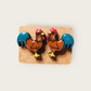 Rooster Stud Earrings