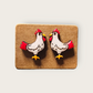 Chicken Stud Earrings