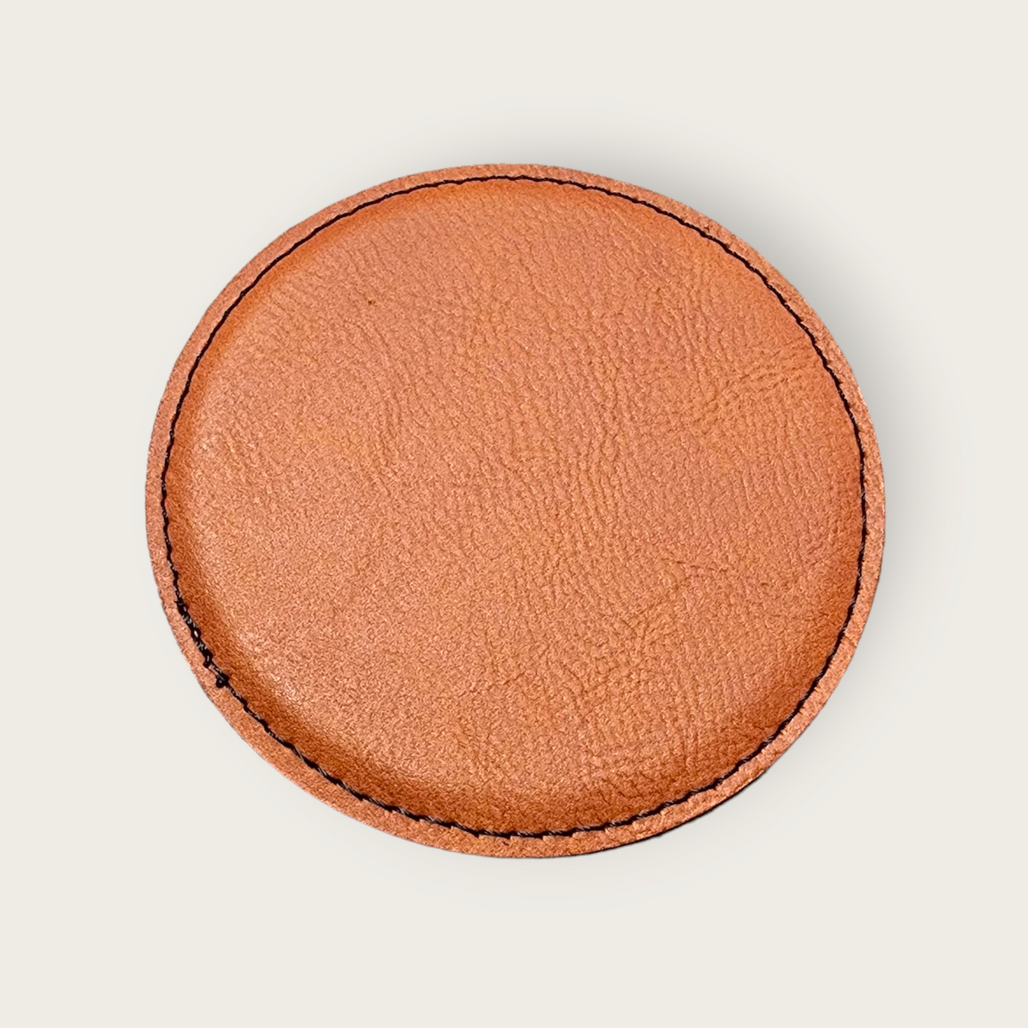 Custom engravable leatherette coasters