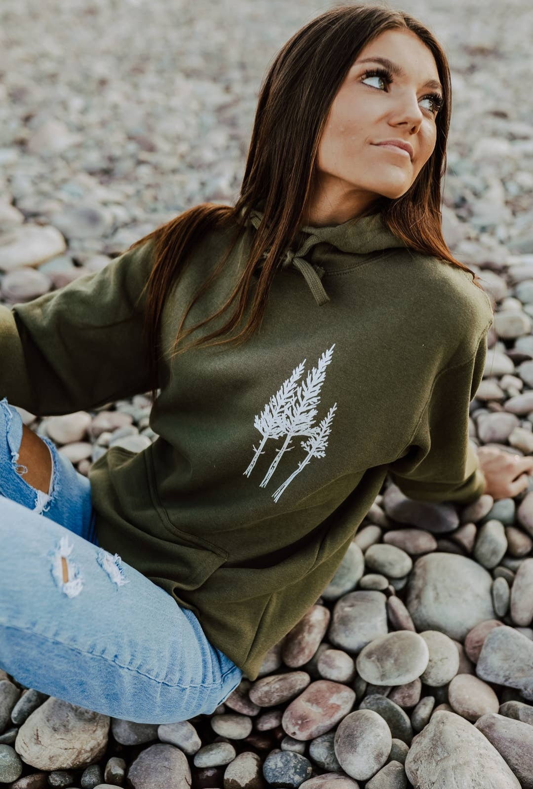 Rustic Three Tree Unisex Hoodie