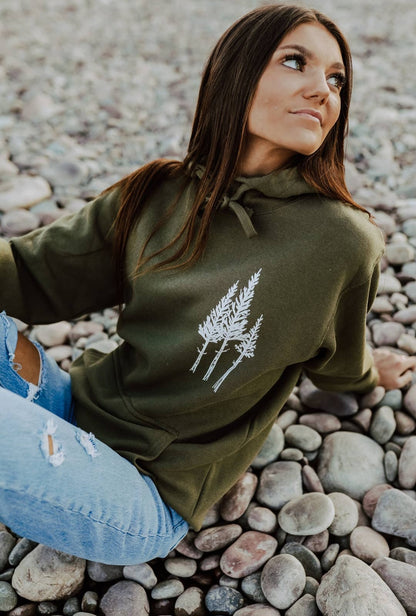 Rustic Three Tree Unisex Hoodie