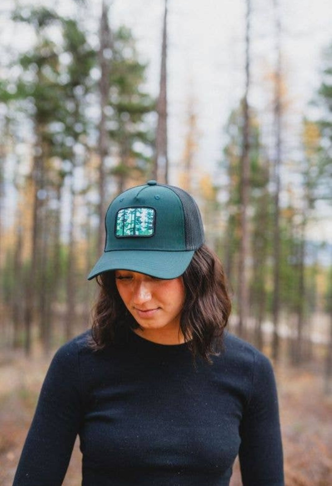 Woodland Watercolor Trucker hat