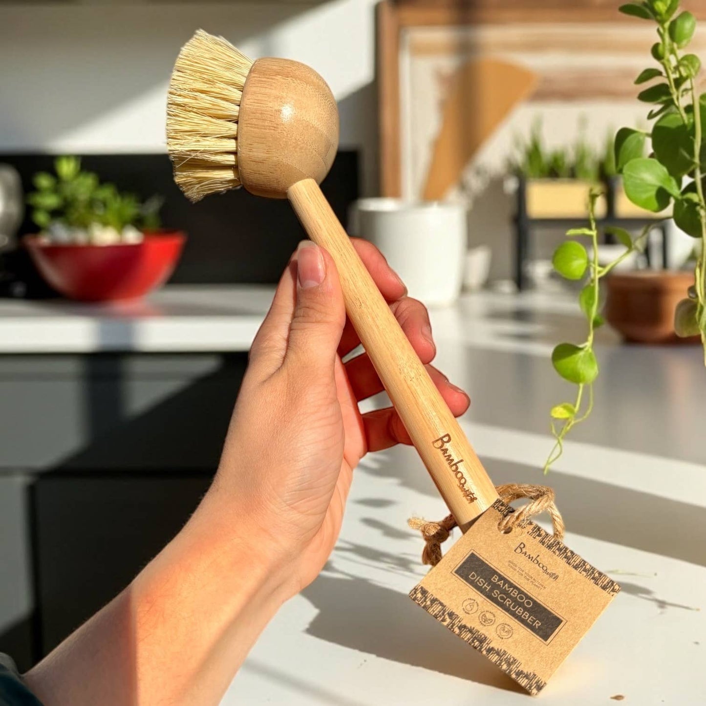 Bamboo Kitchen Dish Scrubber | Earth Day Bestseller