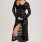 BUTTON DOWN CROCHET MAXI CARDIGAN