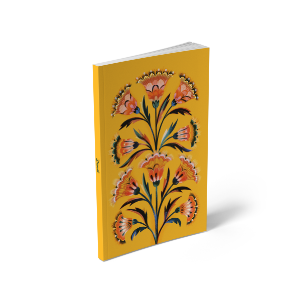 Golden Floral Classic Layflat Journal Notebook