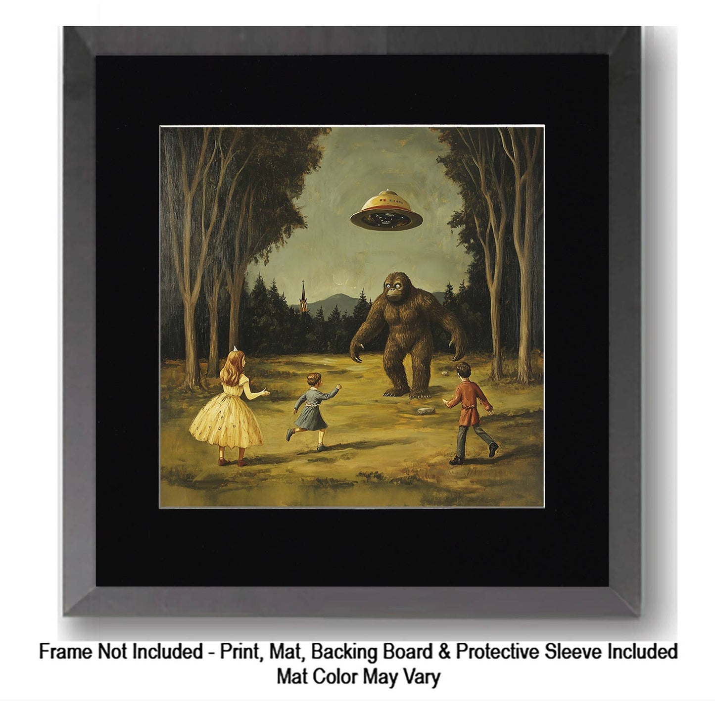 How do I explain it to a couple of cubs? - Bigfoot Art Prints – 8″x10″ Artwork in 11″x14″ Mat