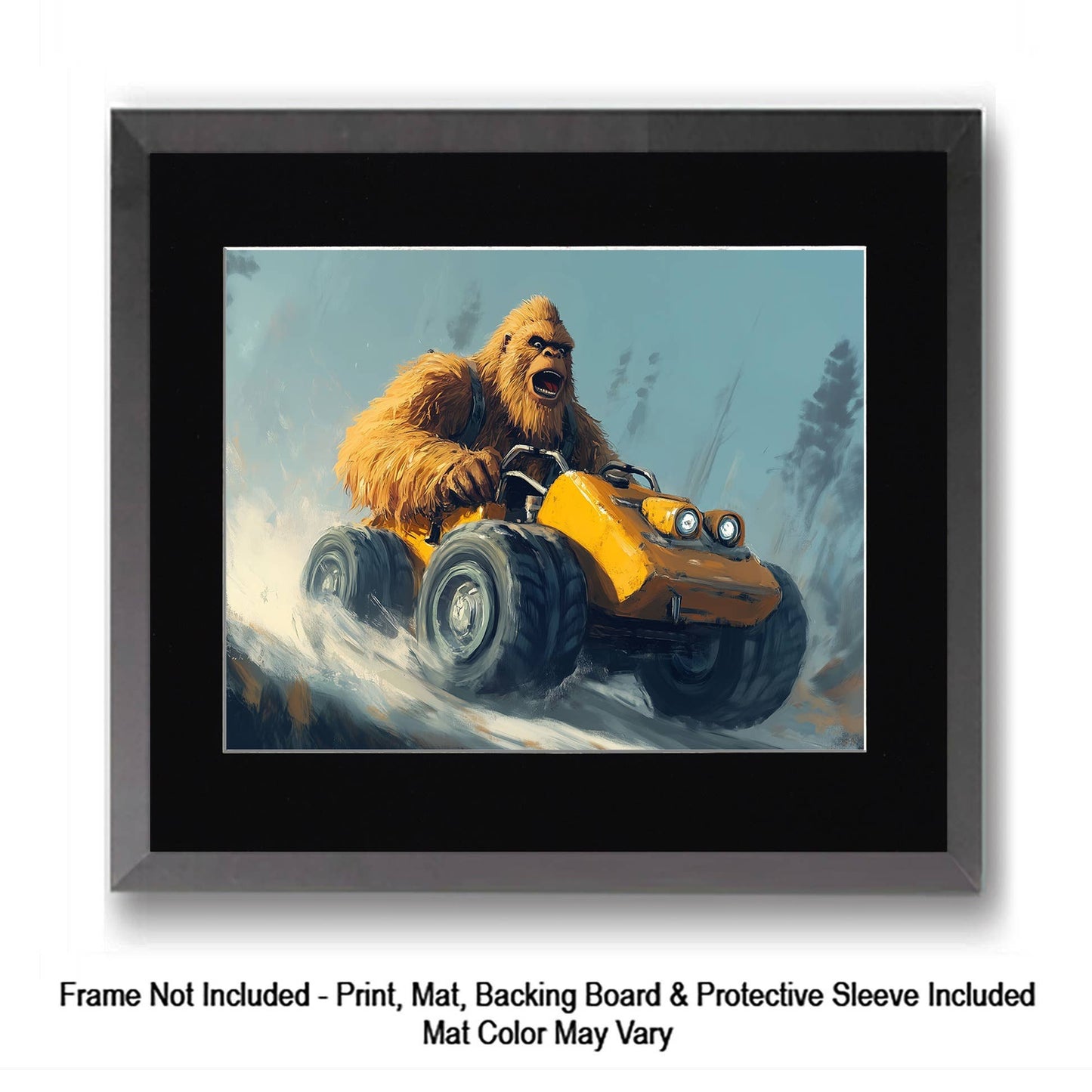 How do I explain it to a couple of cubs? - Bigfoot Art Prints – 8″x10″ Artwork in 11″x14″ Mat