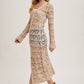 BUTTON DOWN CROCHET MAXI CARDIGAN