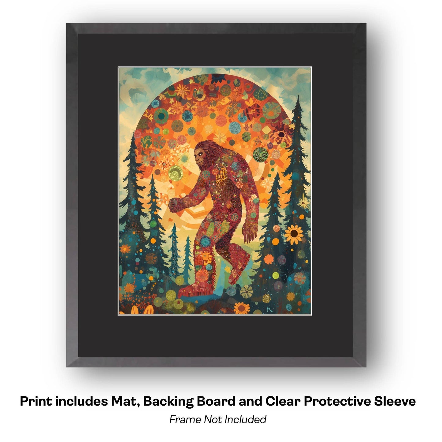How do I explain it to a couple of cubs? - Bigfoot Art Prints – 8″x10″ Artwork in 11″x14″ Mat