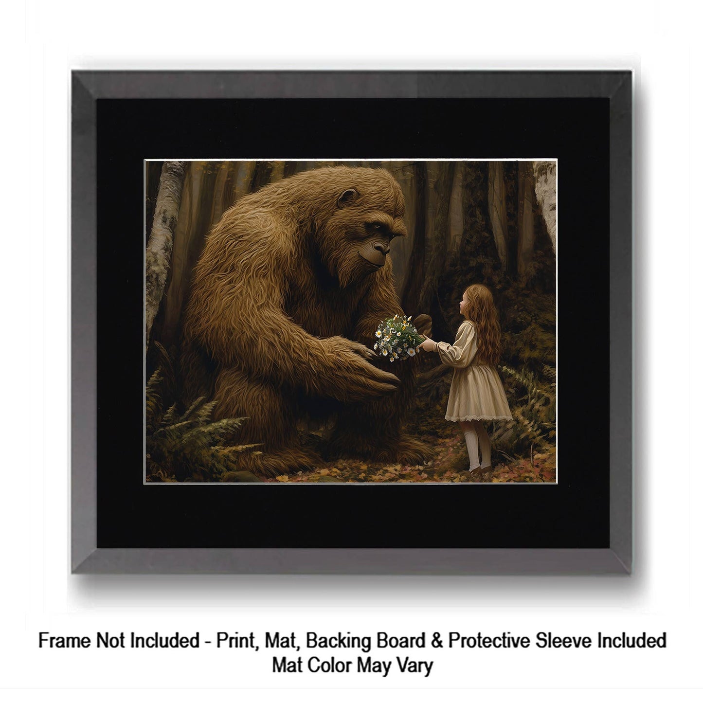 How do I explain it to a couple of cubs? - Bigfoot Art Prints – 8″x10″ Artwork in 11″x14″ Mat