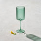 Malibu Ribbed Glass green