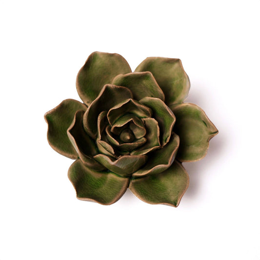 Ceramic Flower Wall Art Flower Green 11