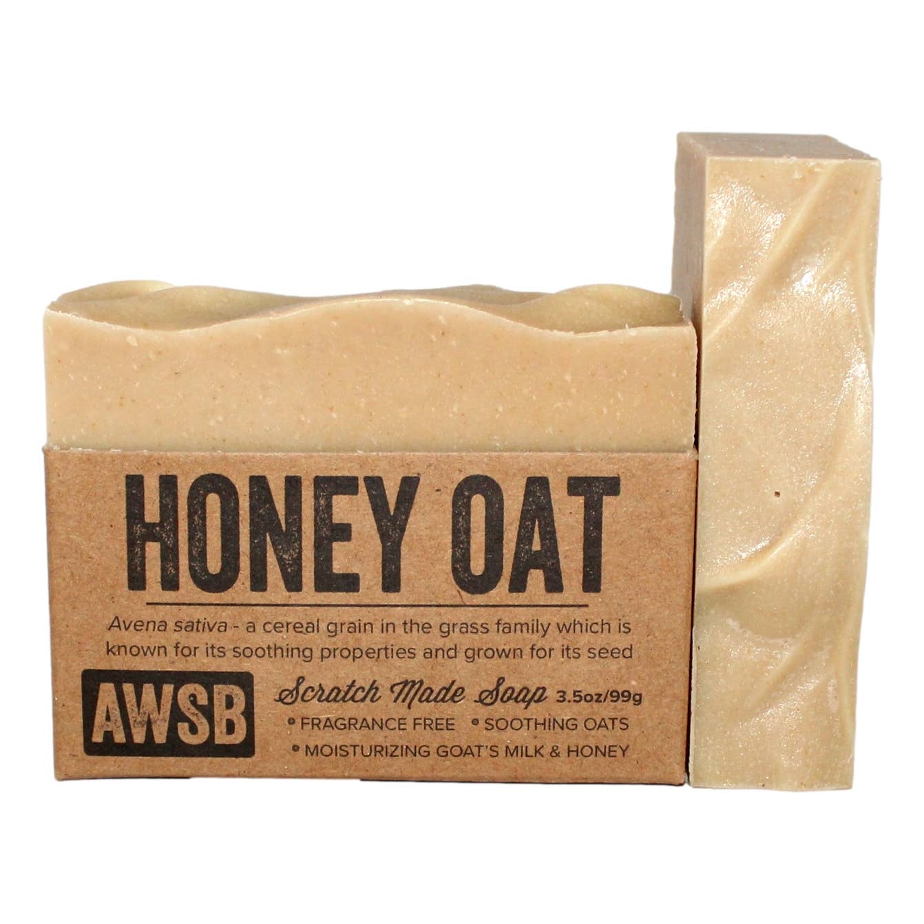 Bar Soap - Honey Oat, Fragrance Free