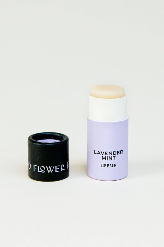 Lavender Mint Organic Lip Balm / 0.3 oz Biodegradable Tube