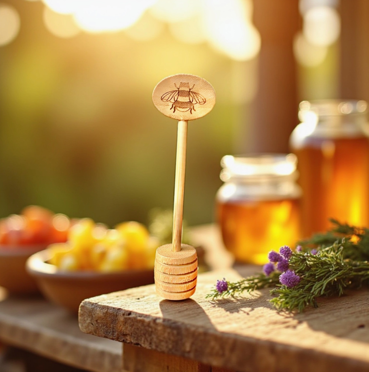 Bamboo Honey Dipper Spoon | Earth Day Bestseller