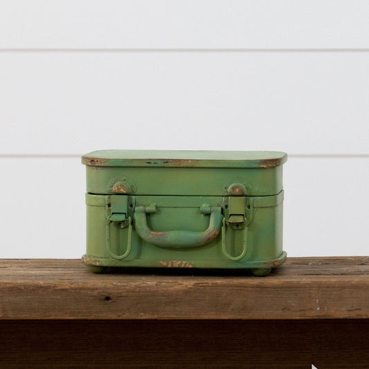 Green Metal Suitcase Box (PC)