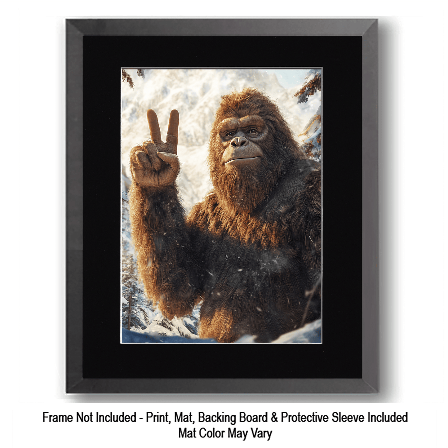 How do I explain it to a couple of cubs? - Bigfoot Art Prints – 8″x10″ Artwork in 11″x14″ Mat