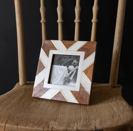 Geometric boho frame