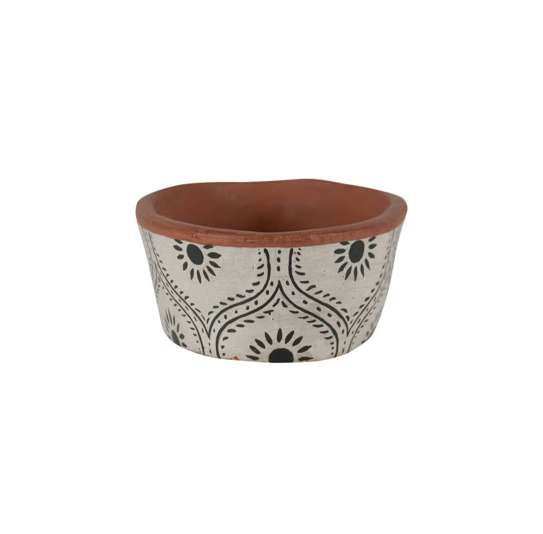 Terracotta oval planter