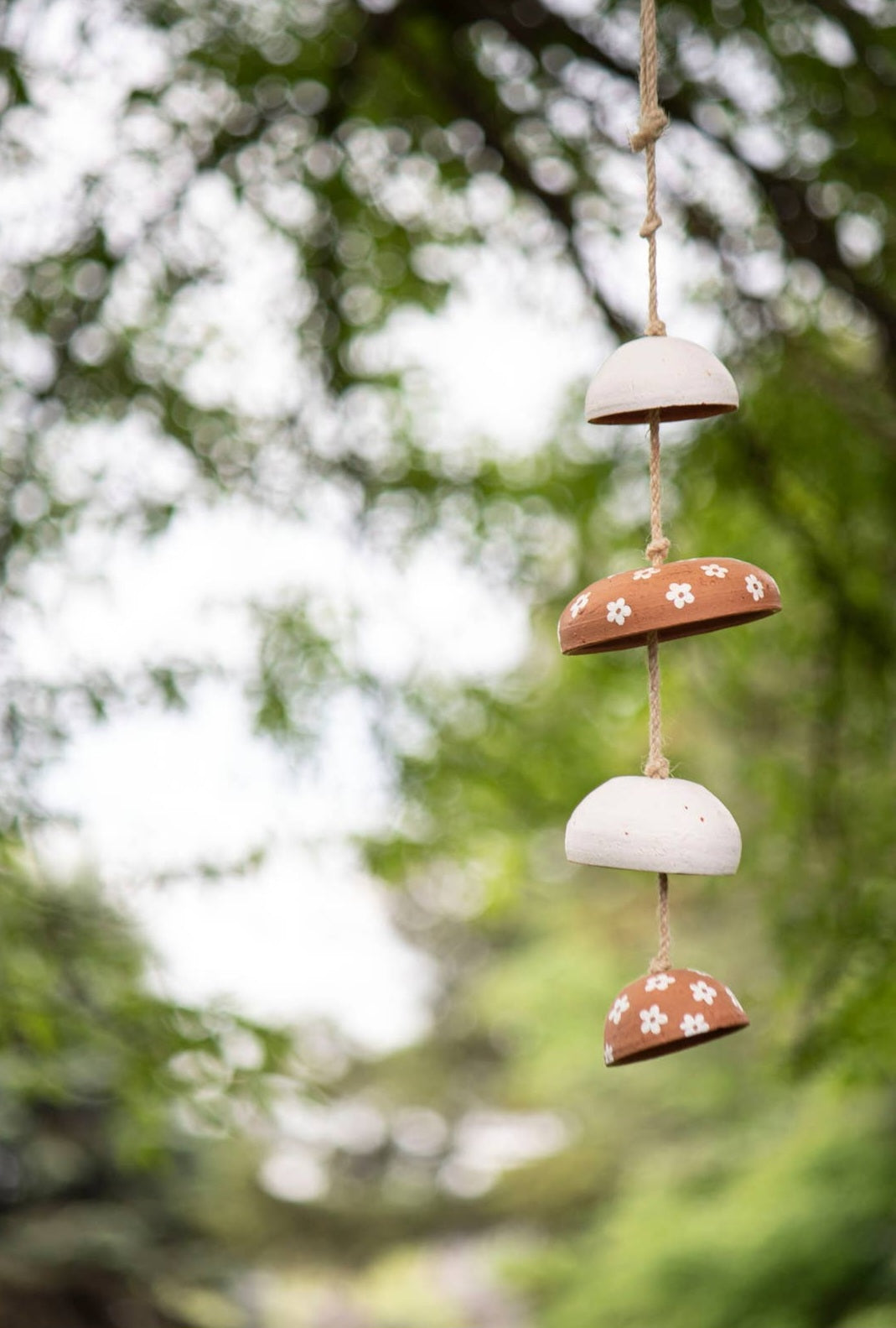 Terracotta Moon Chimes