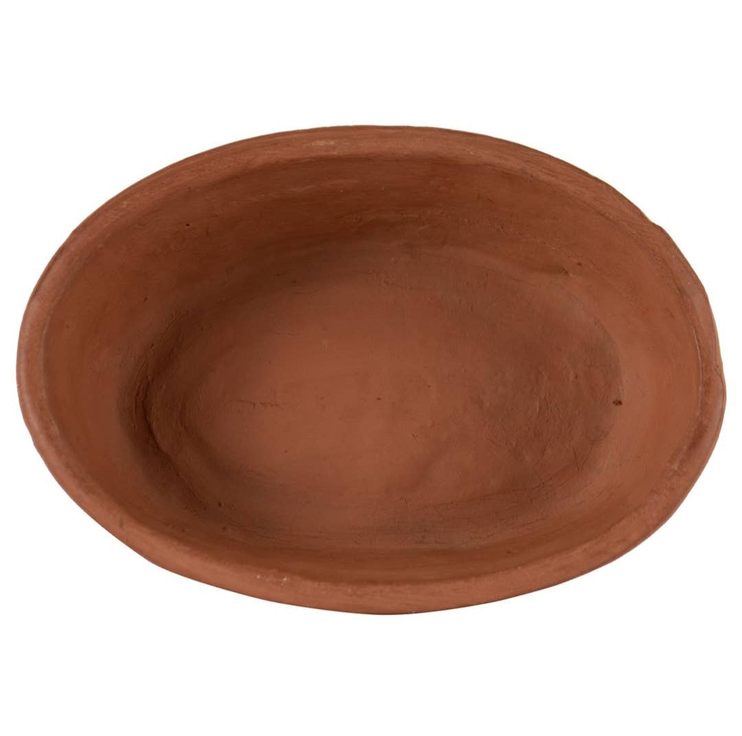 Terracotta oval planter