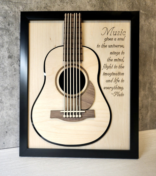 Plato Quote Guitar