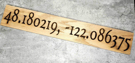 Custom Coordinates Sign