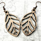 Skeletonized Leaf Earring