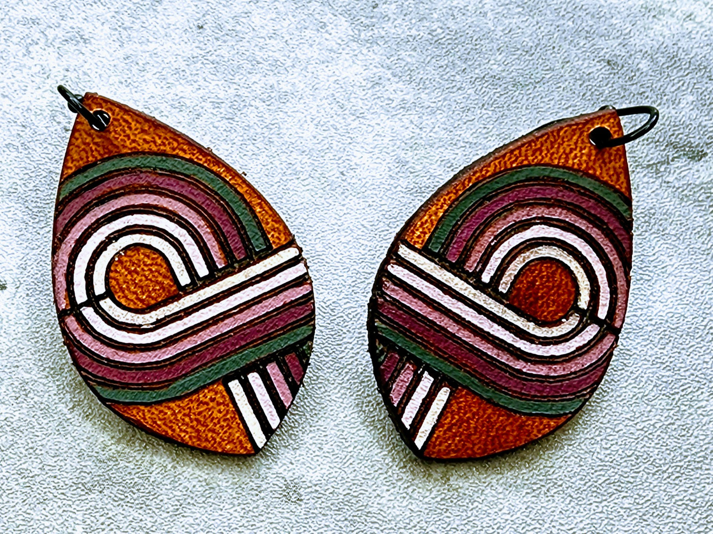 Retro Leather Earrings