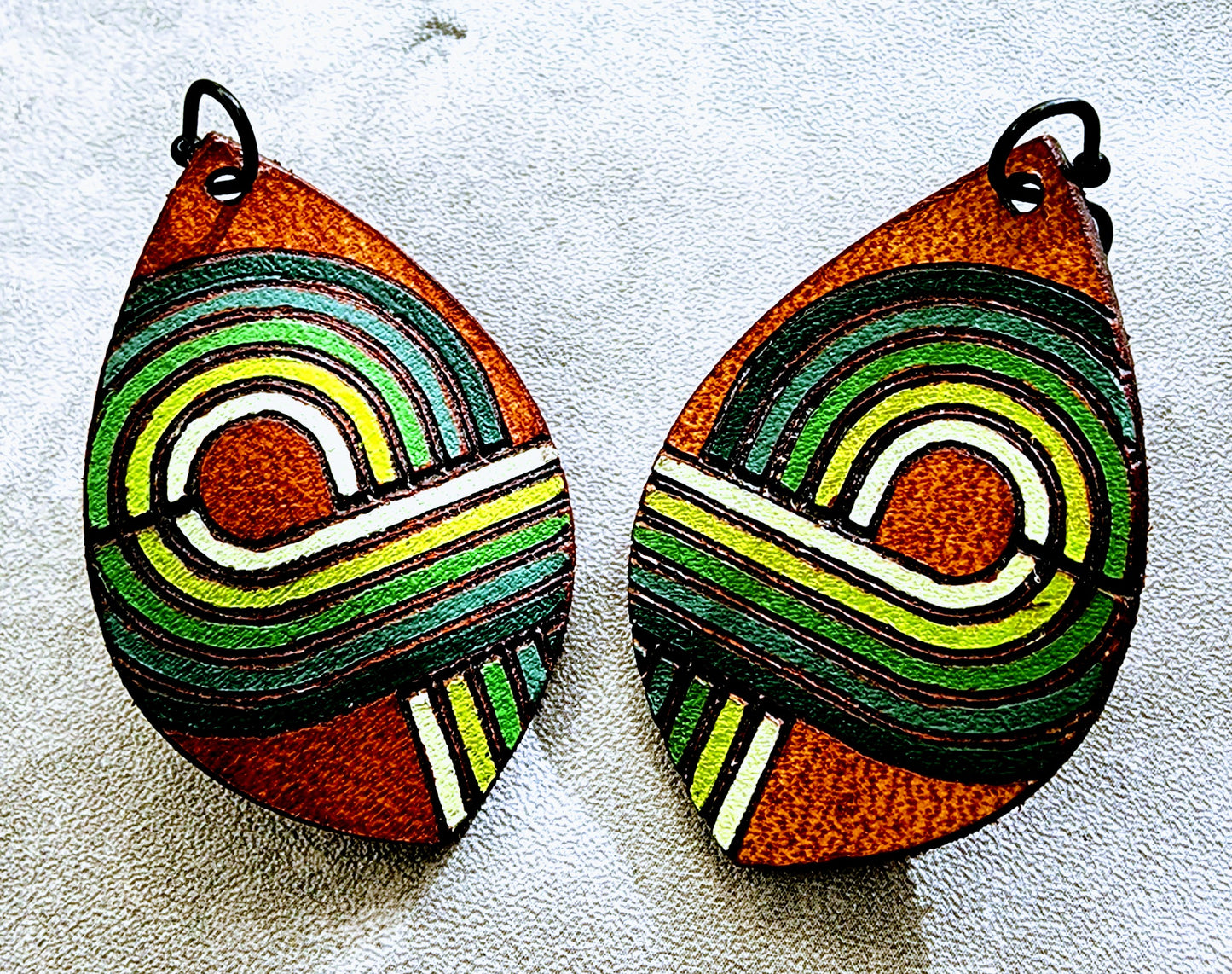 Retro Leather Earrings