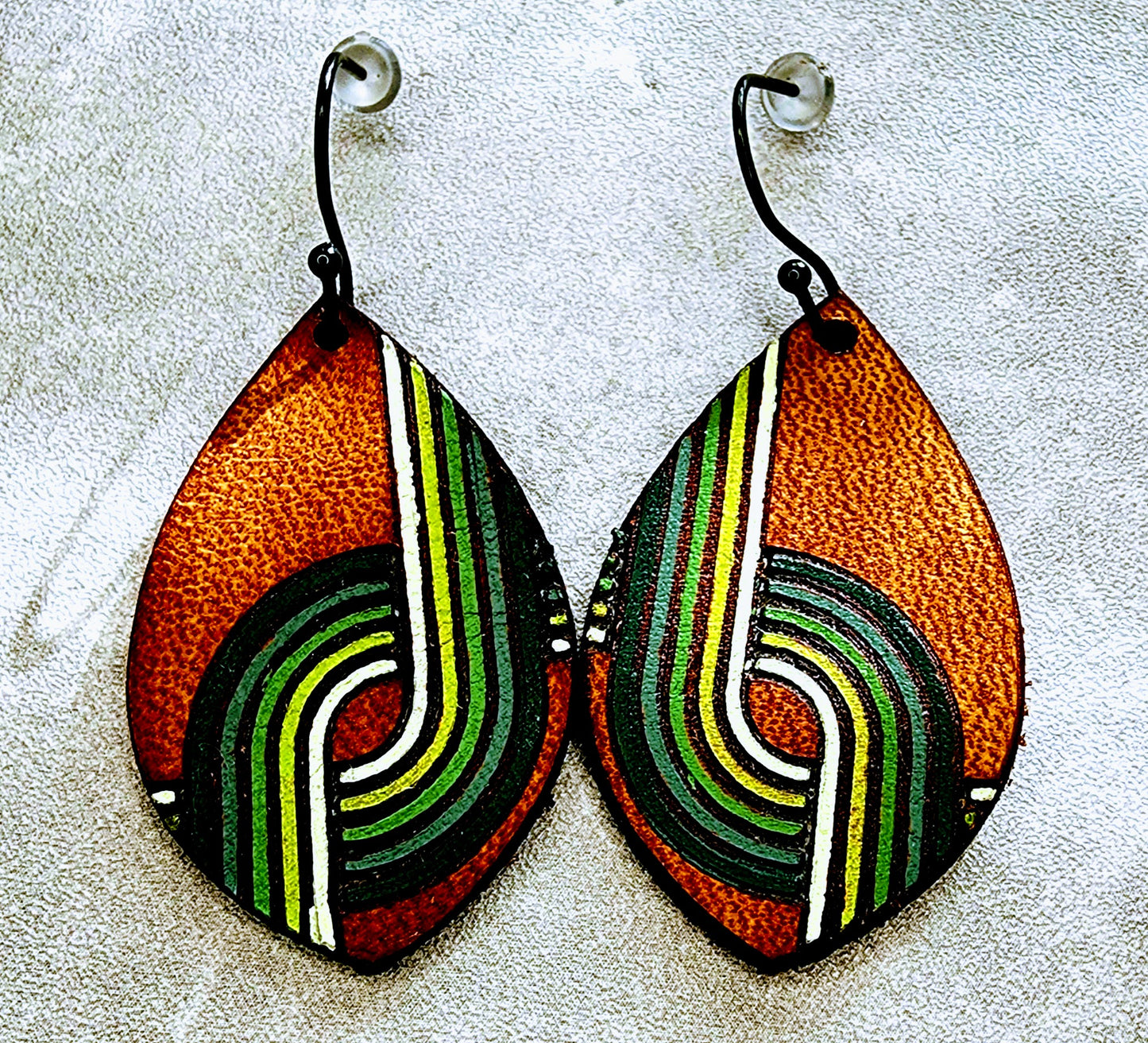 Retro Leather Earrings