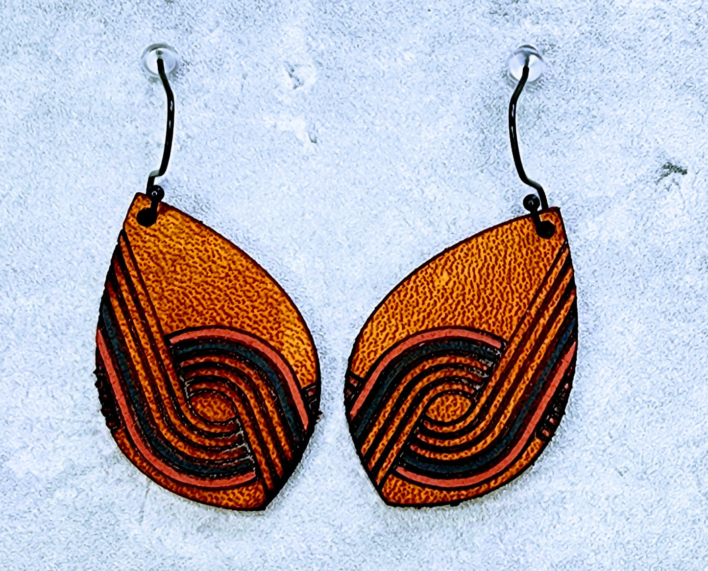 Retro Leather Earrings