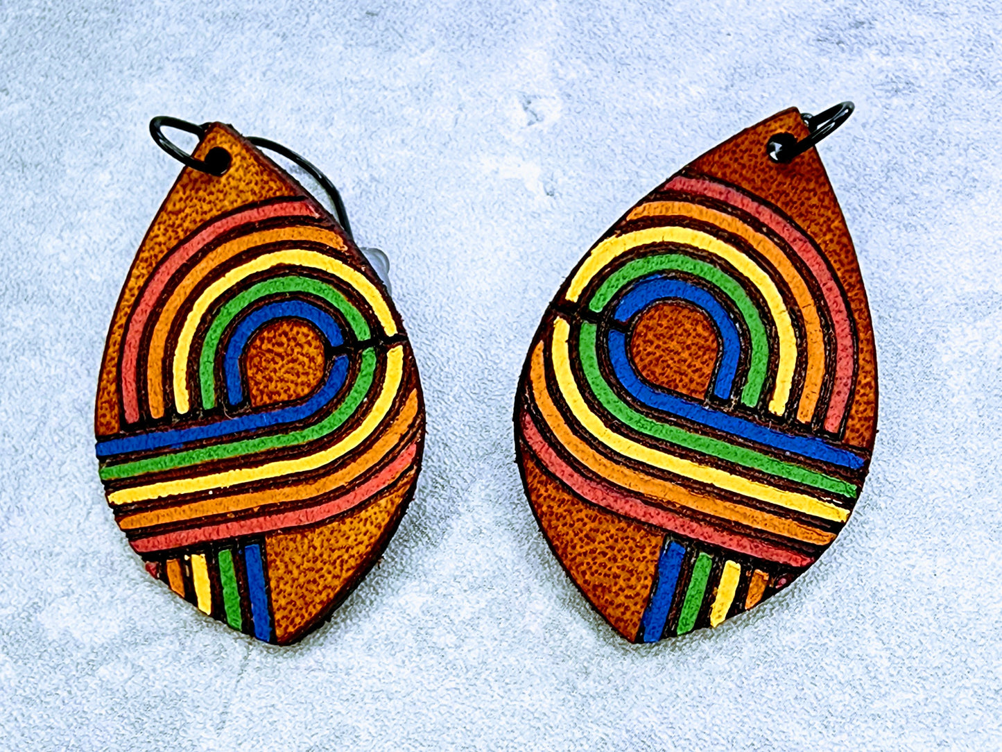 Retro Leather Earrings